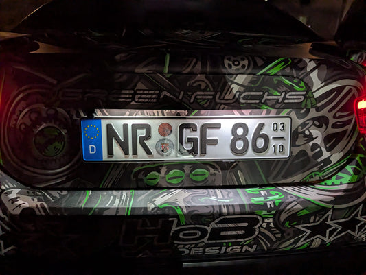 GreenFuchs | LED Kennzeichenbeleuchtung (mit ECE) | GT86 BRZ I