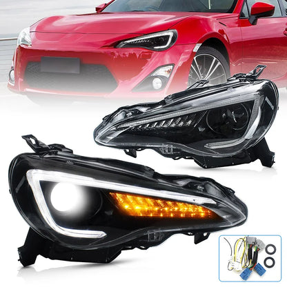 VLand | Fari (senza lampadine SX e DX) (con ECE) LHD | GT86 e BRZ I
